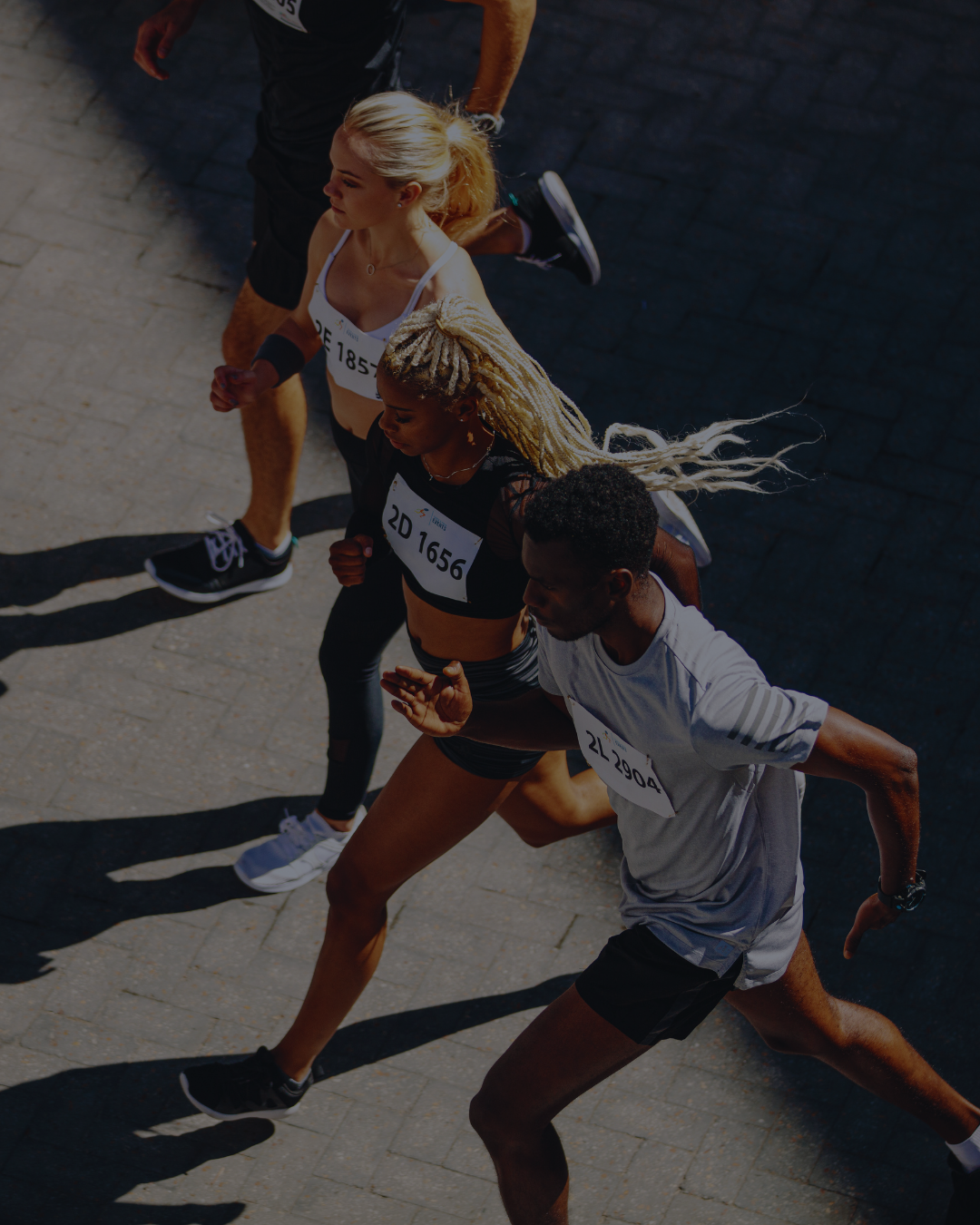 Runners taking part in a race